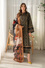 BAROQUE 3PIECE LAWN PRINTED DRES