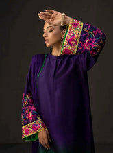 Amethst symphony Shamoze Silk 2 Tone - MS AURA SHOPMS Aura Shop: Women's Clothing, Skincare, Lawn, Silk & Formal Suits