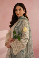 Afrozeh floral charm lawn Embroidered Dress