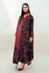Baroque Black Digital Printed Lawn Dress