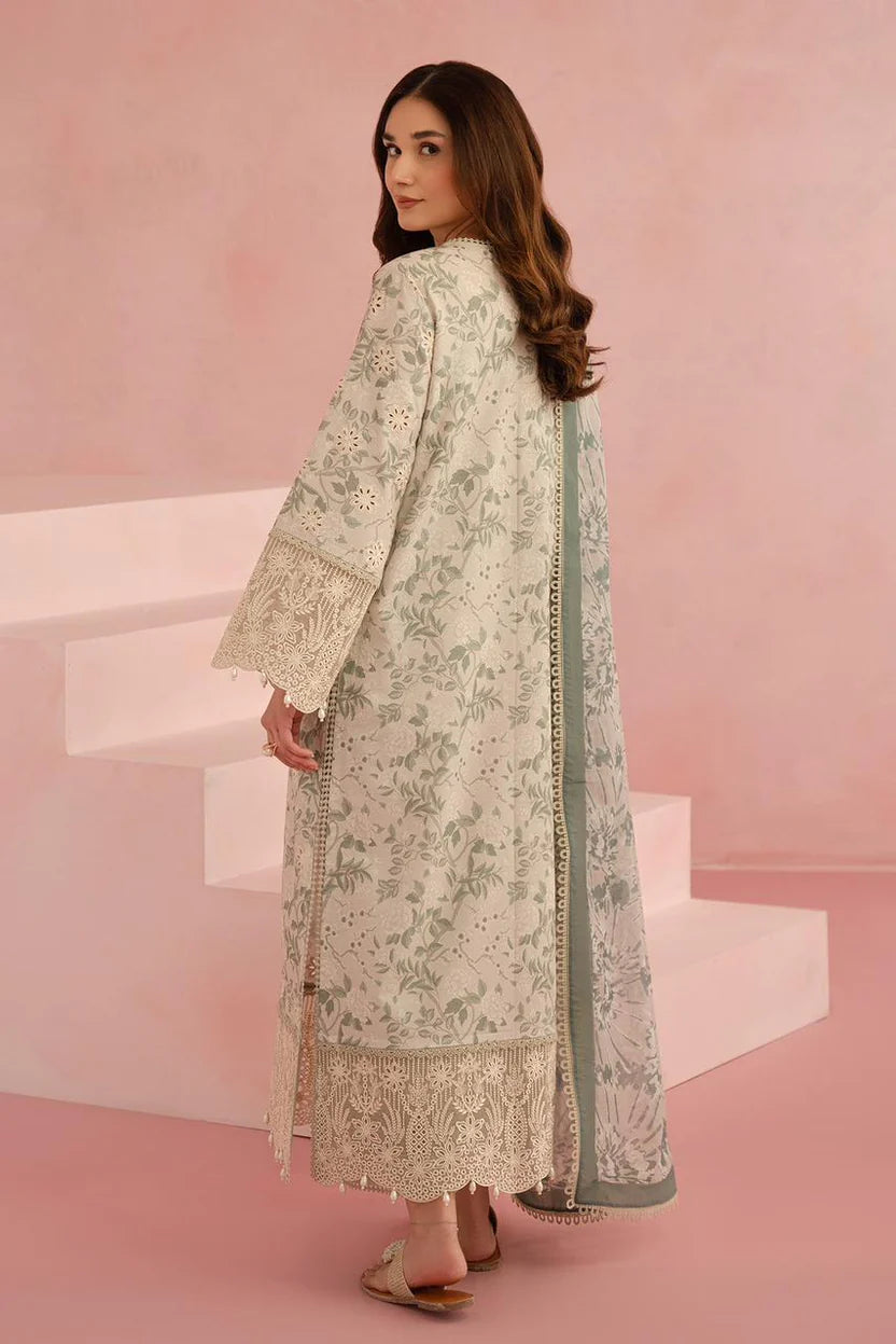 Afrozeh floral charm lawn Embroidered Dress