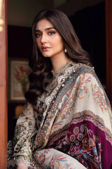 3 piece unstitched lawn digital printed suit