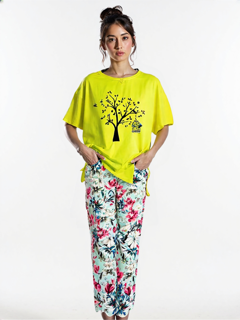 Women Printed Night Suits